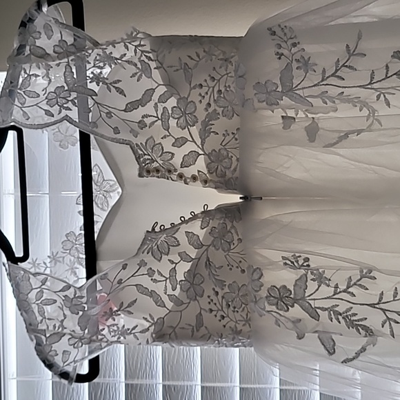 Lace Tulle Ball Gowns with Bow-Knot - Picture 3 of 9